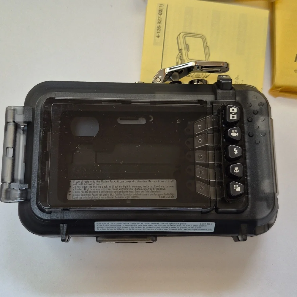 Sony Digital Camera Waterproof Cyber-shot Marine Pack MTK- THG T700 T90 T77 Y2k